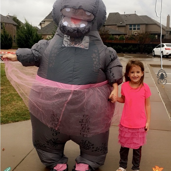 Hippo w/ tutu blow up costume - Picture 5 of 5